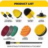 imageHolikme 11 Piece Drill Brush Attachment Set Scouring Pads Power Scrubber Brush Scrub Pads for Bathroom Surfaces Floor Tub Shower Grout Tile CornersCleaning Brush