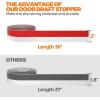 imageHolikme 2 Pack Door Draft Stopper Sheets Rolls ampamp Strips Under Door Draft Blocker Insulator Doors Sweep Weather Stripping Noise Stopper Strong Adhesive WhiteTransparent