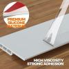 imageHolikme 2 Pack Door Draft Stopper Sheets Rolls ampamp Strips Under Door Draft Blocker Insulator Doors Sweep Weather Stripping Noise Stopper Strong Adhesive WhiteWhite