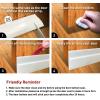 imageHolikme 2 Pack Door Draft Stopper Sheets Rolls ampamp Strips Under Door Draft Blocker Insulator Doors Sweep Weather Stripping Noise Stopper Strong Adhesive WhiteTransparent