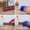 imageHolikme 2 Pack Door Draft Stopper Sheets Rolls ampamp Strips Under Door Draft Blocker Insulator Doors Sweep Weather Stripping Noise Stopper Strong Adhesive WhiteCoffee