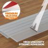 imageHolikme 2 Pack Door Draft Stopper Sheets Rolls ampamp Strips Under Door Draft Blocker Insulator Doors Sweep Weather Stripping Noise Stopper Strong Adhesive WhiteTransparent