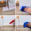 imageHolikme 2 Pack Door Draft Stopper Sheets Rolls ampamp Strips Under Door Draft Blocker Insulator Doors Sweep Weather Stripping Noise Stopper Strong Adhesive WhiteWhite