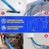 imageHolikme 2 Pieces Dryer Vent Cleaner Kit Dryer Lint Vacuum Attachment and Flexible Dryer Lint Brush Dryer Vent Vacuum Hose Attachment BlueBlue