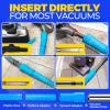 imageHolikme 2 Pieces Dryer Vent Cleaner Kit Dryer Lint Vacuum Attachment and Flexible Dryer Lint Brush Dryer Vent Vacuum Hose Attachment BlueBlue