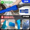 imageHolikme 2 Pieces Dryer Vent Cleaner Kit Dryer Lint Vacuum Attachment and Flexible Dryer Lint Brush Dryer Vent Vacuum Hose Attachment BlueDark Blue
