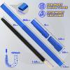 imageHolikme 2 Pieces Dryer Vent Cleaner Kit Dryer Lint Vacuum Attachment and Flexible Dryer Lint Brush Dryer Vent Vacuum Hose Attachment BlueDark Blue