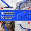 imageHolikme 2 Pieces Dryer Vent Cleaner Kit Dryer Lint Vacuum Attachment and Flexible Dryer Lint Brush Dryer Vent Vacuum Hose Attachment BlueDark Blue