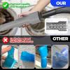 imageHolikme 2 Pieces Dryer Vent Cleaner Kit Dryer Lint Vacuum Attachment and Flexible Dryer Lint Brush Dryer Vent Vacuum Hose Attachment BlueGray