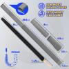 imageHolikme 2 Pieces Dryer Vent Cleaner Kit Dryer Lint Vacuum Attachment and Flexible Dryer Lint Brush Dryer Vent Vacuum Hose Attachment BlueGray