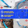 imageHolikme 20 Pieces Dryer Vent Cleaner Kit Include 30Feet Dryer Vent Cleaning Brush Dryer Lint Vacuum Attachment Lint Brush ampamp Dryer Adapters Blue30feet