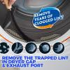 imageHolikme 20 Pieces Dryer Vent Cleaner Kit Include 30Feet Dryer Vent Cleaning Brush Dryer Lint Vacuum Attachment Lint Brush ampamp Dryer Adapters Blue32feet