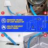 imageHolikme 20 Pieces Dryer Vent Cleaner Kit Include 30Feet Dryer Vent Cleaning Brush Dryer Lint Vacuum Attachment Lint Brush ampamp Dryer Adapters Blue32feet