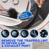 imageHolikme 20 Pieces Dryer Vent Cleaner Kit Include 30Feet Dryer Vent Cleaning Brush Dryer Lint Vacuum Attachment Lint Brush ampamp Dryer Adapters Blue41feet