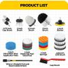 imageHolikme 22Pack Drill Brush Attachments SetScrub Pads ampamp Sponge Buffing PadsPower Scrubber BrushCar Polishing Pad KitWax Applicator PadCar Cleaning KitMasonry BrushesCleaning SuppliesWhite