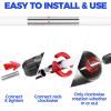 imageHolikme 30 Feet Dryer Vent Cleaner Kit Flexible Lint Brush with Drill Attachment Fireplace Chimney Brushes Extends Up to 30 Feet for Easy Cleaning Use with or Without a Power DrillWhite