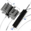 imageHolikme 30 Feet Dryer Vent Cleaner Kit Flexible Lint Brush with Drill Attachment Fireplace Chimney Brushes Extends Up to 30 Feet for Easy Cleaning Use with or Without a Power DrillGray