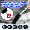 imageHolikme 30 Feet Dryer Vent Cleaner Kit Flexible Lint Brush with Drill Attachment Fireplace Chimney Brushes Extends Up to 30 Feet for Easy Cleaning Use with or Without a Power DrillWhite