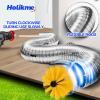 imageHolikme 30 Feet Dryer Vent Cleaner Kit Flexible Lint Brush with Drill Attachment Fireplace Chimney Brushes Extends Up to 30 Feet for Easy Cleaning Use with or Without a Power DrillYellow