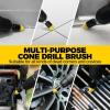 imageHolikme 30Pack Drill Brush Attachments SetScrub Pads ampamp Sponge Power Scrubber Brush with Extend Long Attachment All Purpose Clean for Grout Tiles Sinks Car Polishing PadsGreen