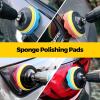 imageHolikme 30Pack Drill Brush Attachments SetScrub Pads ampamp Sponge Power Scrubber Brush with Extend Long Attachment All Purpose Clean for Grout Tiles Sinks Car Polishing PadsYellow