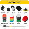 imageHolikme 30Pack Drill Brush Attachments SetScrub Pads ampamp Sponge Power Scrubber Brush with Extend Long Attachment All Purpose Clean for Grout Tiles Sinks Car Polishing PadsBlack