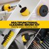 imageHolikme 33piece Drill Brush Attachments Set Scrub Pads Sponge Power Scrubber Brush with Rotate Extend Long Attachment All purpose Clean for Grout Tiles Sinks Bathtub Bathroom Kitchen Automobile