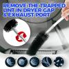 imageHolikme 40 Feet Dryer Vent Cleaner Kit Flexible Lint Brush with Drill Attachment Extends Up to 40 Feet for Easy Cleaning Synthetic Brush Head Use with or Without a Power Drill40feet