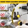 imageHolikme 40 Piece Drill Brush Attachment Set Scrub Pads Scouring Pads Power Scrubber Brush with Extend Long Attachment All Purpose Clean for Car DetailingGrout Tiles Bathroom Kitchen