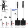 imageHolikme 6 Pack Bottle Brush Set 14quot Long Handle Stainless Steel Bottle Cleaner Brush 3 Straw Brushes 3in1 Bottle Cleaning Brush for Water Bottle Antistatic Lab Brushes Straws BlackBlack