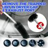imageHolikme 60 Feet Dryer Vent Cleaner KitLint Remover Flexible Brush and Drill Attachment Extends Up to 60Feet 2 Synthetic Brush Head Use with or Without a Power Drill60feet