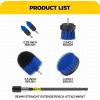 imageHolikme 6Pack Drill Brush Power Scrubber Cleaning Brush Extended Long Attachment Set All Purpose Drill Scrub Brushes Kit for Grout Floor Tub Shower Tile Bathroom and Kitchen SurfaceYellowBlue