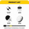 imageHolikme 6Pack Drill Brush Power Scrubber Cleaning Brush Extended Long Attachment Set All Purpose Drill Scrub Brushes Kit for Grout Floor Tub Shower Tile Bathroom and Kitchen SurfaceYellowWhite