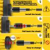 imageHolikme 6Pack Drill Brush Power Scrubber Cleaning Brush Extended Long Attachment Set All Purpose Drill Scrub Brushes Kit for Grout Floor Tub Shower Tile Bathroom and Kitchen SurfaceYellowBlack