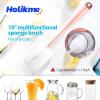 imageHolikme Bottle Brush Tube Cleaning Lab Set with Long Handle Cup Cleaner for Washing Narrow Neck Beer Wine Decanter Pipes Lids Sinks Cap Covers WhitePink