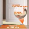 imageHolikme Door Draft Stopper Door Sweep Weather Stripping Noise Blocker Window Breeze Blocker Adjustable Door Sweeps GreyBeige