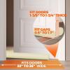 imageHolikme Door Draft Stopper Door Sweep Weather Stripping Noise Blocker Window Breeze Blocker Adjustable Door Sweeps GreyBeige