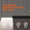 imageHolikme Door Draft Stopper Door Sweep Weather Stripping Noise Blocker Window Breeze Blocker Adjustable Door Sweeps GreyBlack