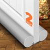 imageHolikme Door Draft Stopper Door Sweep Weather Stripping Noise Blocker Window Breeze Blocker Adjustable Door Sweeps GreyGray