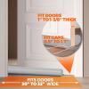 imageHolikme Door Draft Stopper Door Sweep Weather Stripping Noise Blocker Window Breeze Blocker Adjustable Door Sweeps GreyGray