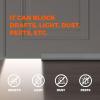 imageHolikme Door Draft Stopper Door Sweep Weather Stripping Noise Blocker Window Breeze Blocker Adjustable Door Sweeps GreyGray