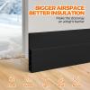imageHolikme Door Draft Stopper Under Door Draft Blocker Insulator Doors Sweep Weather Stripping Noise Stopper Strong Adhesive WhiteBlack