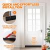 imageHolikme Door Draft Stopper Under Door Draft Blocker Insulator Doors Sweep Weather Stripping Noise Stopper Strong Adhesive WhiteBlack