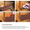 imageHolikme Door Draft Stopper Under Door Draft Blocker Insulator Doors Sweep Weather Stripping Noise Stopper Strong Adhesive WhiteBrown