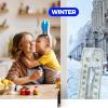 imageHolikme Door Draft Stopper Under Door Draft Blocker Insulator Doors Sweep Weather Stripping Noise Stopper Strong Adhesive WhiteBrown