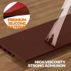 imageHolikme Door Draft Stopper Under Door Draft Blocker Insulator Doors Sweep Weather Stripping Noise Stopper Strong Adhesive WhiteBrown