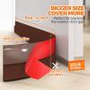 imageHolikme Door Draft Stopper Under Door Draft Blocker Insulator Doors Sweep Weather Stripping Noise Stopper Strong Adhesive WhiteBrown