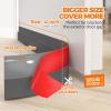 imageHolikme Door Draft Stopper Under Door Draft Blocker Insulator Doors Sweep Weather Stripping Noise Stopper Strong Adhesive WhiteGray