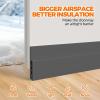imageHolikme Door Draft Stopper Under Door Draft Blocker Insulator Doors Sweep Weather Stripping Noise Stopper Strong Adhesive WhiteGray