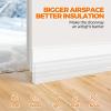 imageHolikme Door Draft Stopper Under Door Draft Blocker Insulator Doors Sweep Weather Stripping Noise Stopper Strong Adhesive WhiteTransparent